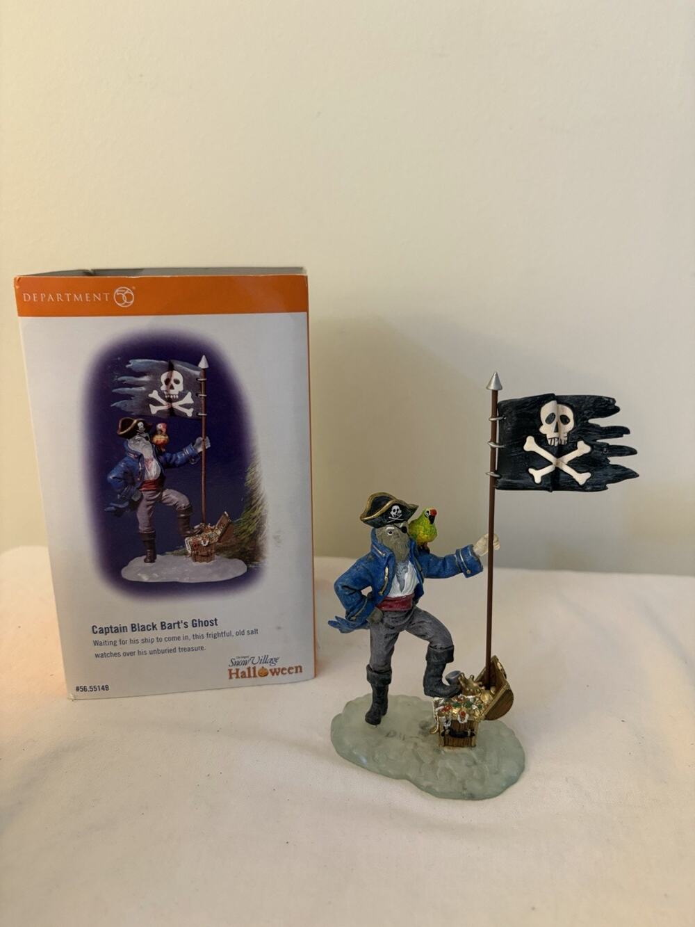 Dept 56 Captain Black Bart's Ghost #55149 Snow Village Halloween Retired 2002